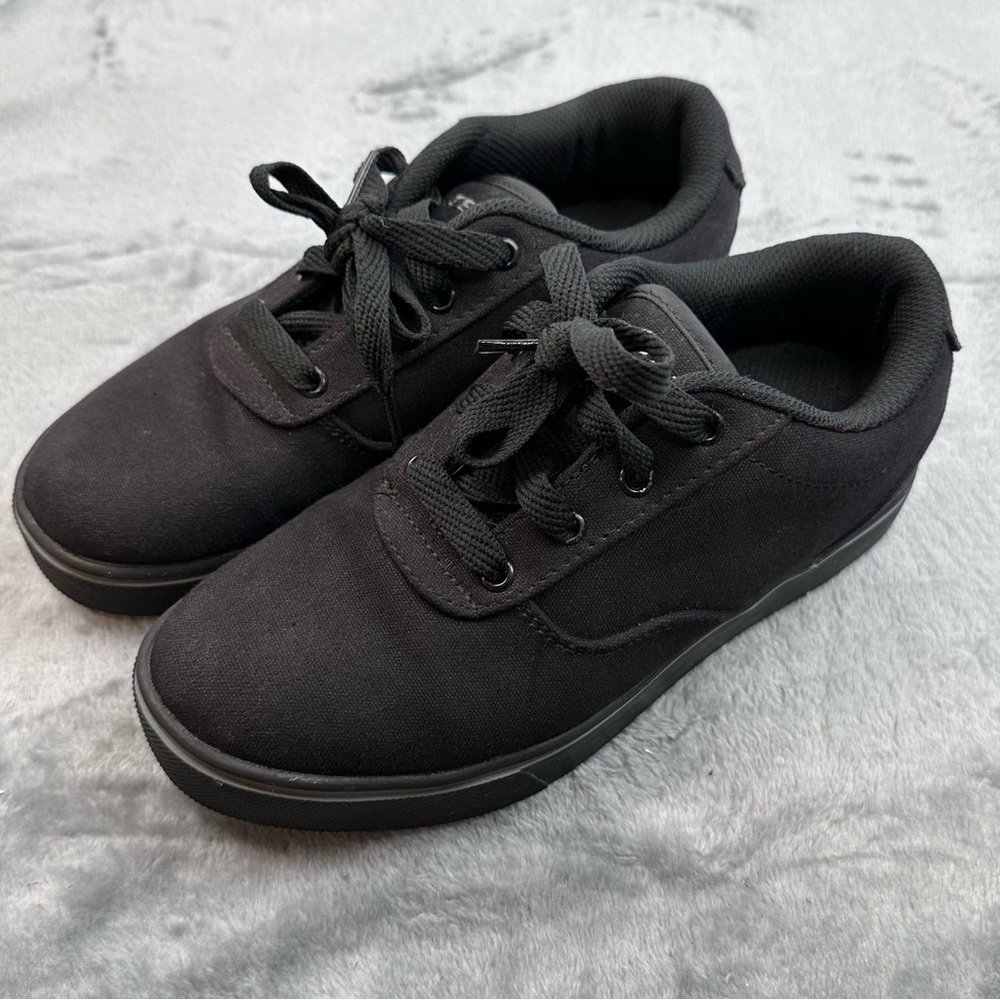 Heelys launch youth size 6 black canvas excellent condition wheels NOT included
